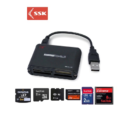 ĐẦU ĐỌC THẺ ALL IN 1 USB 2.0 SSK