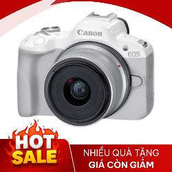 Canon EOS R50 (Trắng) kèm lens RF-S 18-45mm f/4.5-6.3 IS STM | Chính Hãng