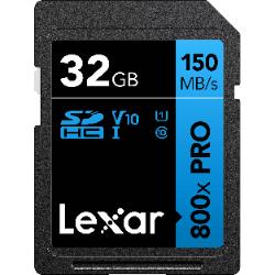 Thẻ nhớ SD 32GB Lexar Professional 800x UHS-I V10 150MB/s
