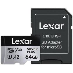 Thẻ nhớ Lexar Silver Plus microSDXC UHS-I V30 64GB